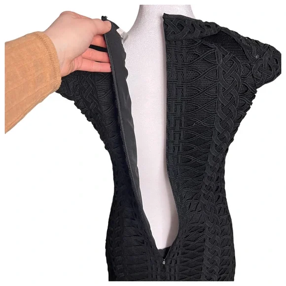 Jonathan Simkhai Cap Sleeve Tread-Lace Dress - Picture 10 of 14